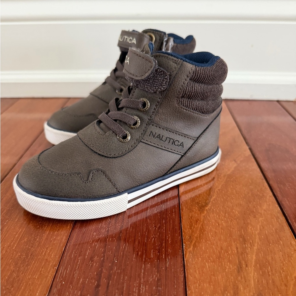 Nautica Kids Brown High-Top Sneakers
